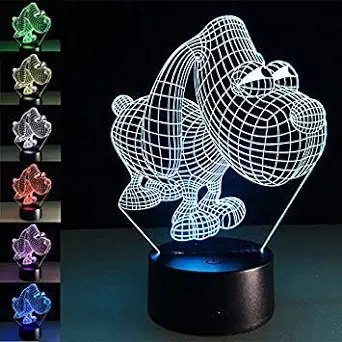 3D LED USB ночник в подарок собаке