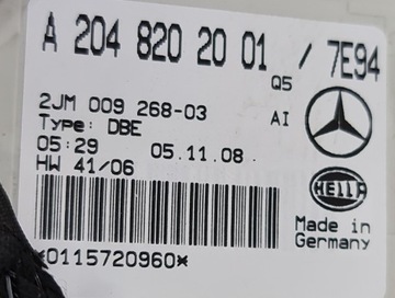 LAMPA OSVĚTLENÍ INTERIÉR MERCEDES GLK X204