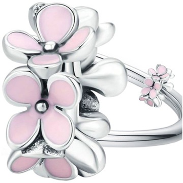 Набор ПОДВЕСОК ЦВЕТОК+ЛАПА, серебро пр 925, 2 шт