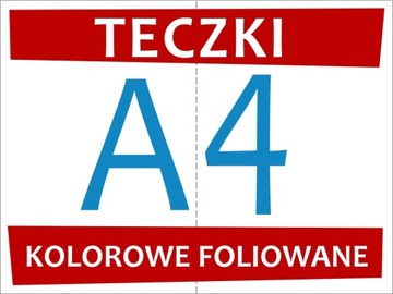 Teczki firmowe reklamowe ofertowe 600 szt Folia