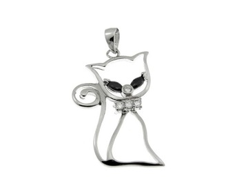 Zawieszka srebrny kot VERONA (YES Biżuteria)