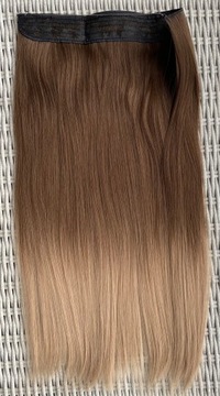 Наращивание волос, капучино/омбре, накидка