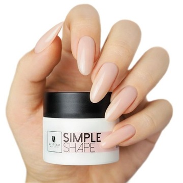 СТРОИТЕЛЬНЫЙ ГЕЛЬ для ногтей Simple Shape Cover Natural Mistero Milano 50г 2025г.