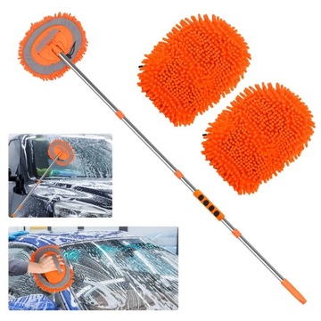 SZCZOTKA TELESKOPOWA DO MYCIA SAMOCHODU AUTA BUS MIĘKKA MOP 102cm