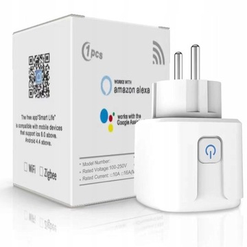 Умная электрическая розетка WIFI TUYA SMART