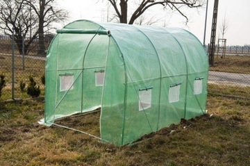 SZKLARNIA FOLIOWA TUNEL OGRODOWY 2x3 6m2 ZIELONY FOLIAK 3x2 Tunel Foliowy