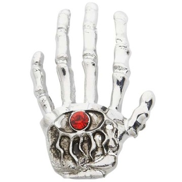 BROSZKA kości SZKIELET halloween PRZYPINKA strój