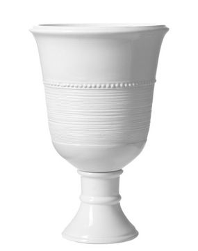 DONICZKA CERAMICZNA BIAŁA 22x13 OSŁONKA WAZON