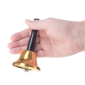 САНТА-КОЛОКОЛЬЧИК С РОЖДЕСТВЕНСКОЙ РУЧКОЙ 12 СМ