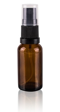 Butelka szklana brązowa 20ml z atomizerem - SPRAY