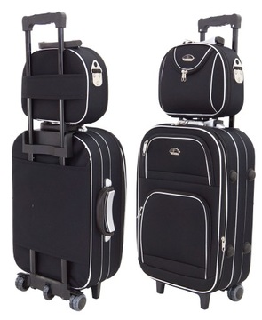 ZESTAW WALIZEK 2w1 BAGAŻ 901 WALIZKA MAŁA+KUFER