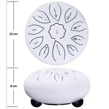 Стальной барабан 11 6-дюймовый синий стальной барабан для языка