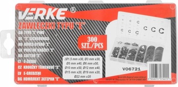 НАБОР ЗАЩИТНЫХ КОЛЬЦЕВ E-CLIP SECURITY CAP 300 шт.