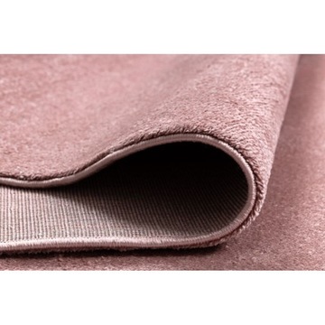 SOFTY Ковер однотонный, одноцветный розовый 80х150