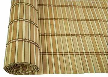 MATA BAMBUSOWA NATURALNA DREWNIANA DWUSTRONNA NA STÓŁ DK 29x157,5 cm