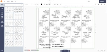 ПОДВЕСКИ-этикетки для водки Weselna, позолоченные, 10 шт.