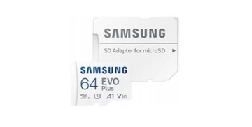 Карта памяти Micro SD SAMSUNG EVO Plus 64 ГБ 130 МБ