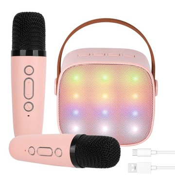 ПОРТАТИВНЫЙ ДИНАМИК С 2 БЕСПРОВОДНЫМИ МИКРОФОНАМИ И BT-ИЗМЕНЕНИЕМ ГОЛОСА