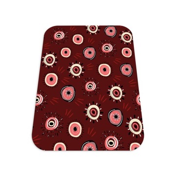 Floormat do biura Burgundowe Oczy Wzór 140x100 cm