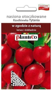 RZODKIEWKA TYTANIA NASIONA OTOCZKOWANE 300 szt 'P