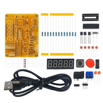 Miernik oscylatorów kwarcowych 1Hz - 50Mz z obudową diy kit