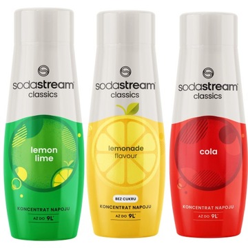 SODASTREAM Koncentrat COLA + LEMON-LIME + LEMONADE ZERO