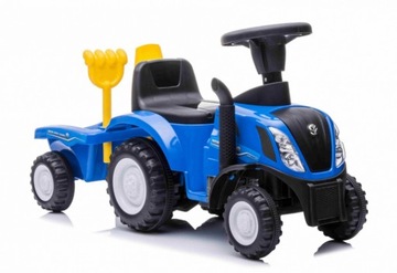 Поездка на тракторе со звуками лопаты с граблями прицепа