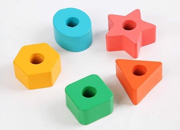 Деревянные блоки образовательные сортировщики Монтессори