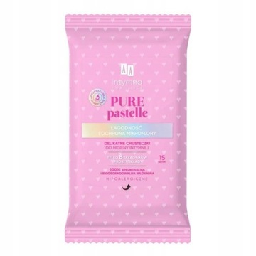 AA INTYMNA CHUSTECZKI DO HIGIENY PURE PASTELLE