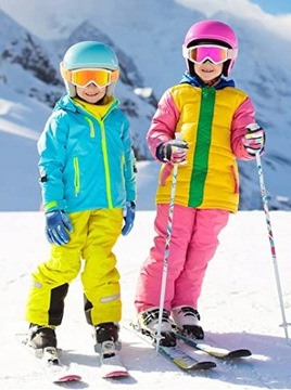 RĘKAWICZKI ZIMOWE DZIECIĘCE NARCIARSKIE NA ŚNIEG 3-5 LAT