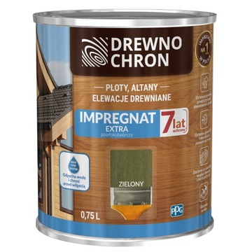 DREWNOCHRON Impregnat Extra zielony 0,75L