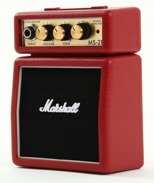 Гитарный усилитель Marshall MS-2R MicroAmp Red Mini мощностью 1 Вт