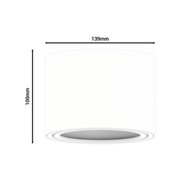 ПОВЕРХНОСТЬ-ПОВЕРХНОСТЬ СВЕТИЛЬНИКА AR111 ПОДВИЖНАЯ СВЕТОДИОДНАЯ ТРУБКА + GU10