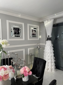 Штора Рамона с рюшами, белая, с люверсами, 140х250