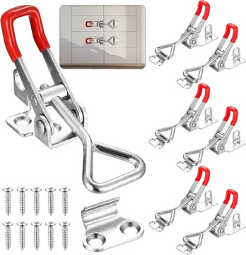 ZAPIĘCIE ZACISKOWE X7 ZATRZASK KOLANKOWY REGULOWANE ZACISKI ZE STALI