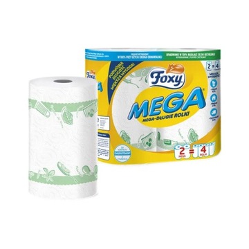БУМАЖНОЕ ПОЛОТЕНЦЕ FOXY MEGA 2 РОЛИКА