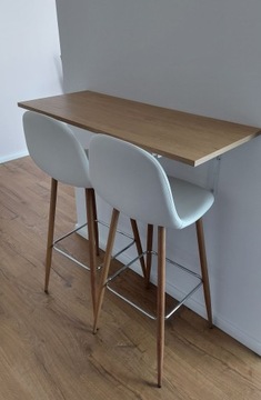 1x СКЛАДНОЙ СТОЛ-ОПОРНЫЙ СТОЛ БЕЛЫЙ 400 мм ТВЕРДЫЙ 100 кг