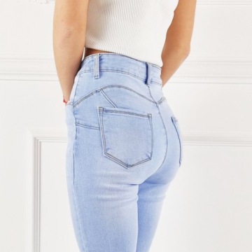 ЖЕНСКИЕ ДЖИНСЫ БРЮКИ ПРИТАЛЕННЫЕ PUSH - UP