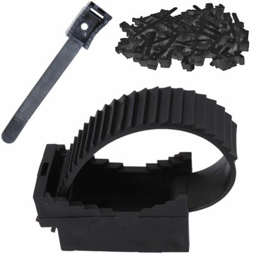 Opaska Uchwyt Płaski Kablowy UP-30 Czarny UV 100sz