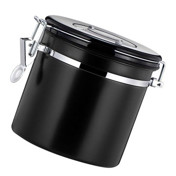 Контейнер для кофе Perfect Black из нержавеющей стали, дорожный контейнер