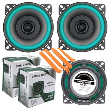 GŁOŚNIKI SAMOCHODOWE 10CM DO PEUGEOT 107 206CC RENAULT CLIO TWINGO KANGOO