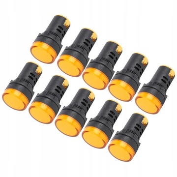 10 SZTUK AD16-22DS Żółty wskaźnik LED Lampka