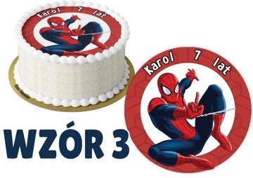 Opłatek z nadrukiem SPIDER-MAN + IMIĘ