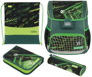 TORNISTER SZKOLNY HERLITZ LOOP PLUS PIŁKA NOŻNA ZESTAW KLASA 1-3