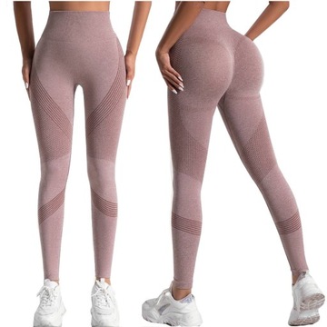 LEGGINSY DAMSKIE Z WYSOKIM STANEM SPORTOWE GE