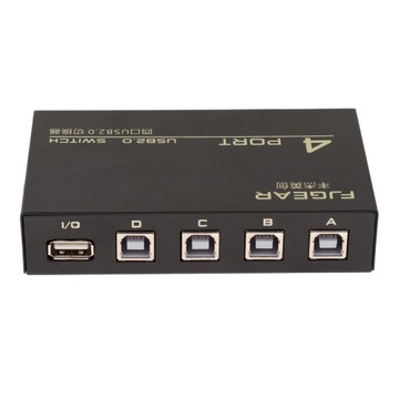 4-портовый USB-переключатель-концентратор, металлический портативный портативный компьютер