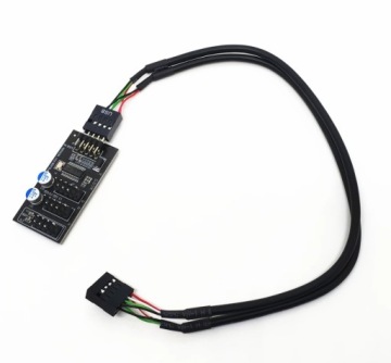 Hub Rozdzielacz Splitter USB 2.0 9 PIN na 3x 9 PIN