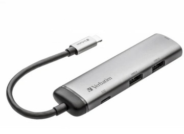 Verbatim USB-C - 2x USB 3.0, USB-C 3.1, HDMI 4K