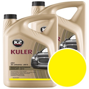 Płyn chłodniczy żółty 10l K2 Kuler G12 5l x2