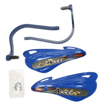 ACCEL OSŁONY RĄK (HANDBARY) Z MOCOWANIEM ALUMINIOWYM ATV (22+28MM) ALU